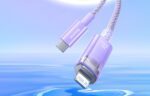 Fast Charging cable Baseus USB-C to Lightning Explorer Series 1m, 20W (purple) - Image 10
