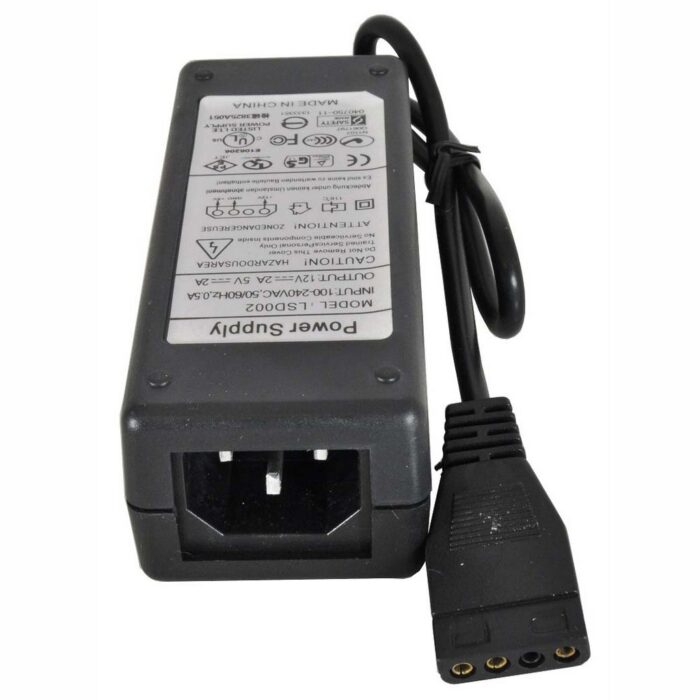 4-pin molex AC adapter voor externe HDD en Optische behuizingen dual-voltage 12V en 5V