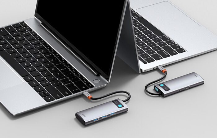 Hub 5in1 Baseus Metal Gleam Series, USB-C to 3x USB 3.0 + HDMI + USB-C PD - Image 12