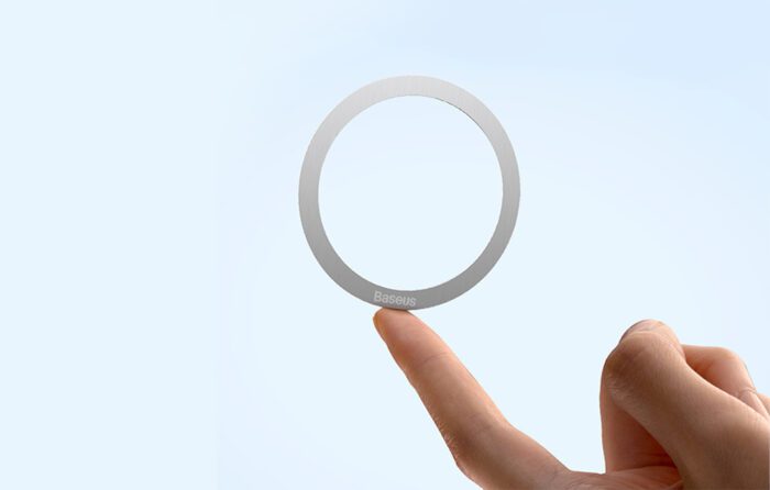 Baseus Halo Magnetic Ring for phones, , MagSafe (Silver) - Image 9