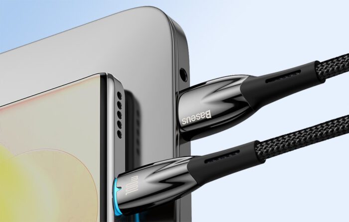 USB cable for USB-C Baseus Glimmer Series, 100W, 1m (Black) - Image 9