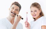 Sonic toothbrushes with head set and case FairyWill FW-507 (Black and pink) - Image 5