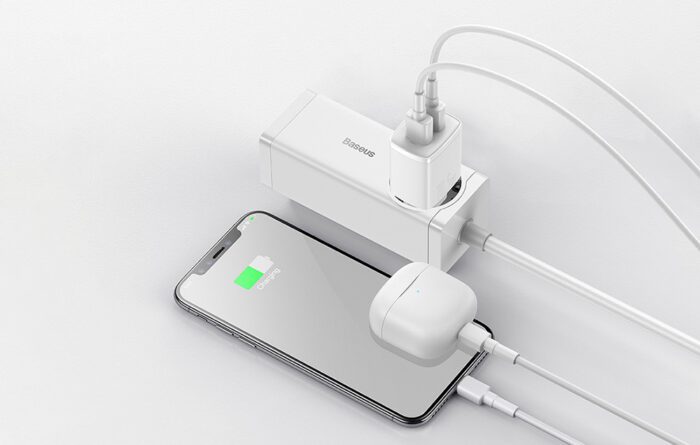 Baseus Compact Quick Charger, 2x USB, 10.5W (white) - Image 10