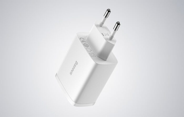 Baseus Compact Quick Charger, 3x USB, 17W (White) - Image 13