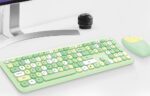 Wireless keyboard + mouse set MOFII 666 2.4G (Green) - Image 5