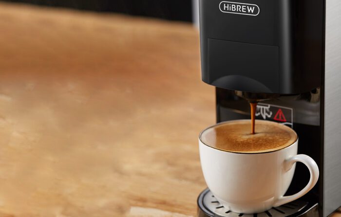 4-in-1 capsule coffee maker 1450W HiBREW H3A - Image 6