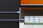 3in1 USB cable Baseus Flash II Series, USB-C + micro USB + Lightning, 66W, 1.2m (Purple) - Image 13