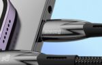 USB-C cable for Lightning Baseus Glimmer Series, 20W, 1m (Black) - Image 10