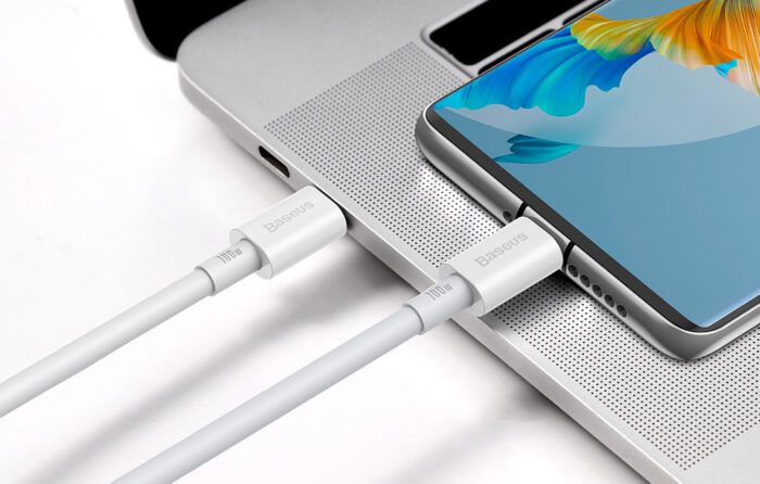 Baseus Superior Series Cable USB-C to USB-C, 100W, 2m (white) - Image 9