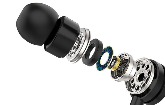 Foneng EP200 wired, in-ear headphones, mini jack (black) - Image 5