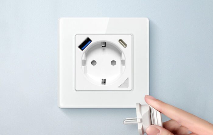 Smart WiFi Wall Socket Avatto N-WOT10-USB-B TUYA USB USB-C (black) - Image 5