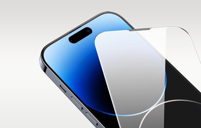 Tempered Glass Baseus Corning for iPhone 14 Pro with built-in dust filter - Image 12