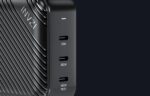 Wall charger INVZI GanHub 3x USB-C, 140W, EU/UK/AU/US (black) - Image 4