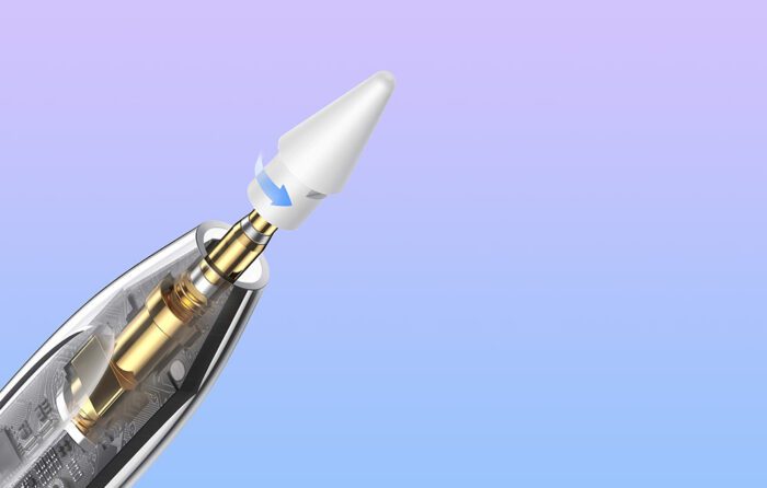 Active stylus Baseus Smooth Writing Series with wireless and cabled charging (White) - Image 8