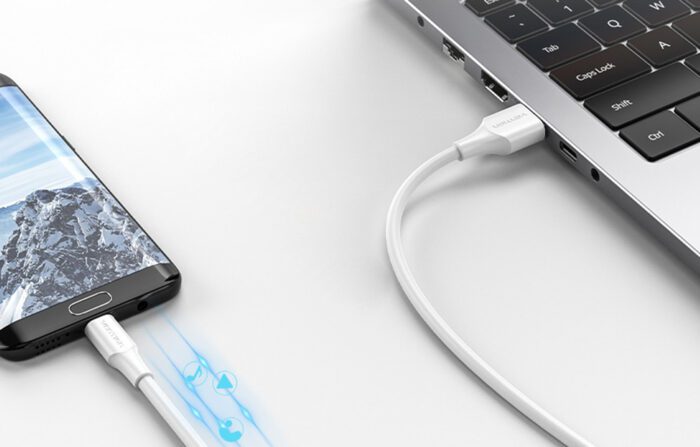 Cable USB 2.0 to Micro USB Vention CTIWF 2A 1m (white) - Image 6