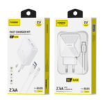 GaN Foneng EU50 charger, 35W 2x USB-C to Type-C to Lightning (white) - Image 6