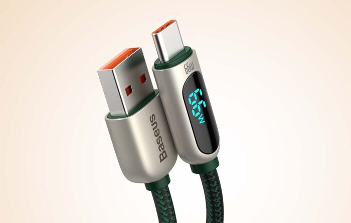 Baseus Display Cable USB to Type-C, 66W, 2m (green) - Image 11