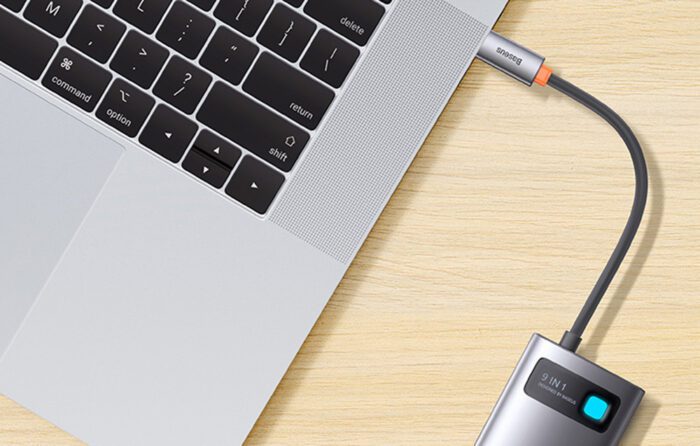 Hub 9in1 Baseus Metal Gleam Series, USB-C to 2x USB 3.0 + 2x HDMI + USB 2.0 + USB-C PD + Ethernet RJ45 + microSD/SD - Image 14