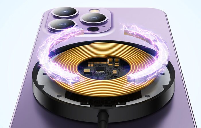 Magnetic Wireless Charger Baseus Simple Mini3 15W (Black) - Image 9