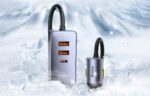 Car charger Baseus Share Together with extension cord, 3x USB, USB-C, 120W (grey) - Image 14