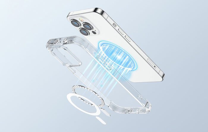 Joyroom JR-14H6 transparent magnetic case for iPhone 14 Pro - Image 4