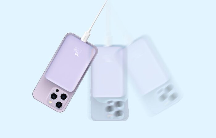 Powerbank Baseus Magnetic Mini 10000mAh, USB-C  20W MagSafe (purple) - Image 8