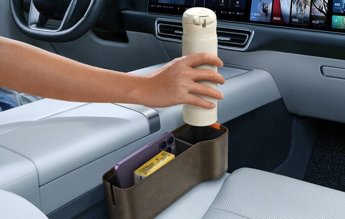 Car storage box Baseus OrganizeFun (brown) - Image 9