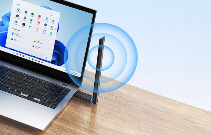Adapter WiFi with antenna Baseus FastJoy 650Mbps (czarny) - Image 8
