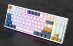 Wireless mechanical keyboard Royal Kludge RK89 RGB, Lemon switch (white) - Image 7