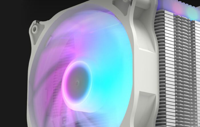 CPU active cooling Darkflash Darkair LED (heatsink + fan 120x120) white - Image 10