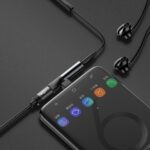 Baseus Audio Adapter USB-C to Mini Jack 3.5mm + USB-C (black) - Image 8