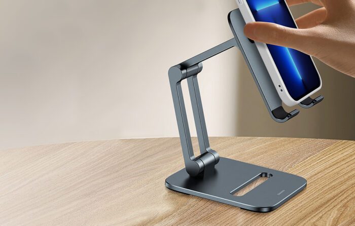 Stand holder Baseus Biaxial for phone (grey) - Image 9