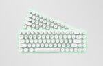 Wireless keyboard + mouse set MOFII Bean 2.4G (White-Green) - Image 5