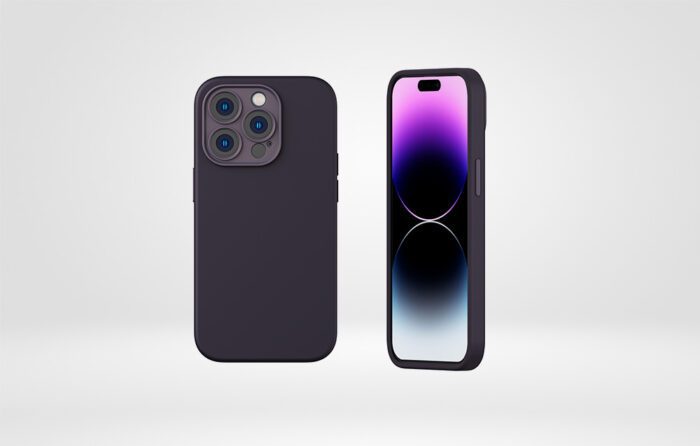 Baseus Liquid Silica Gel Case for iPhone 14 Pro (Elderberry)+ tempered glass + cleaning kit - Image 8