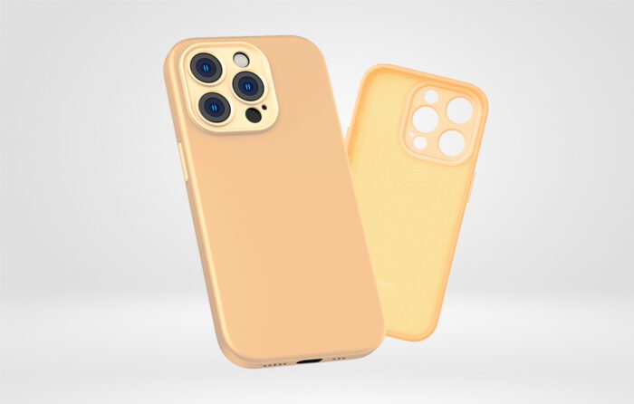 Baseus Liquid Silica Gel Case for iPhone 14 Pro Max (Sunglow)+ tempered glass + cleaning kit - Image 8