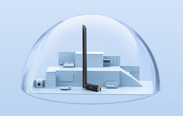 Adapter WiFi with antenna Baseus FastJoy 650Mbps (czarny) - Image 11