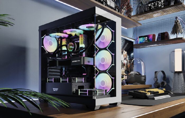 Computer case  Darkflash DS900 (white) + 7 ARGB Fans - Image 8