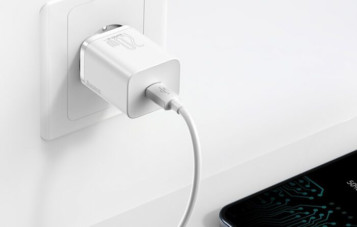 Baseus Super Si Quick Charger 1C 20W with USB-C cable for Lightning 1m (white) - Image 9
