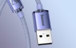 Baseus Crystal Shine cable USB-C to Lightning, 20W, PD, 1.2m (purple) - Image 8