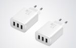 Baseus Compact Quick Charger, 3x USB, 17W (White) - Image 12