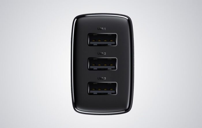 Baseus Compact Quick Charger, 3x USB, 17W (Black) - Image 10