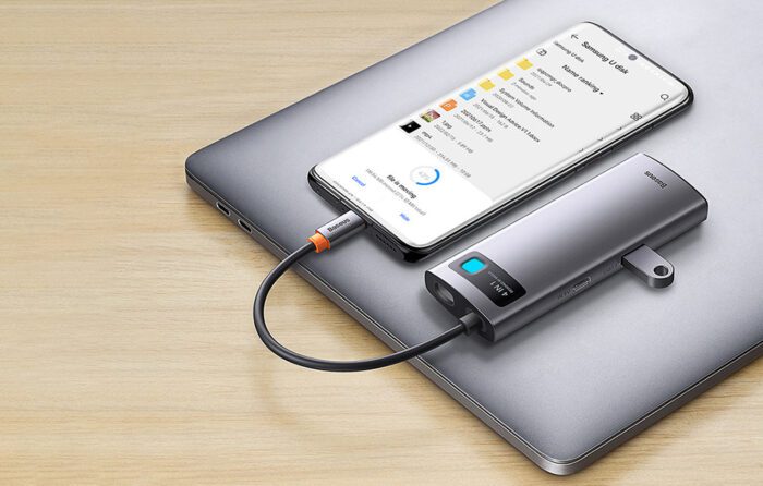 Hub 4in1 Baseus Metal Gleam Series, USB-C to 3x USB 3.0 + Ethernet RJ45 - Image 14