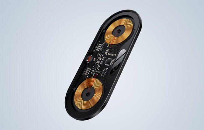 Dual Qi wireless charger Baseus Digital LED Display, 20W - Image 11