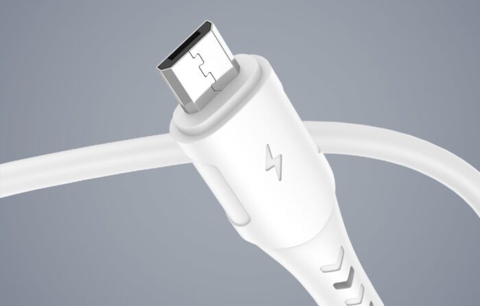 USB to Micro USB cable VFAN Colorful X12, 3A, 1m (white) - Image 6