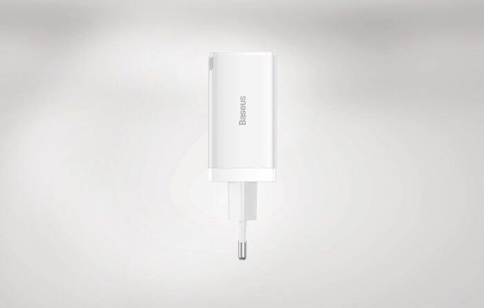 Wall charger Baseus GaN5 Pro 2xUSB-C + USB, 65W (white) - Image 12