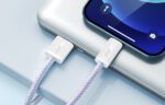 USB cable for Lightning Baseus Dynamic 2 Series, 2.4A, 2m (purple) - Image 11