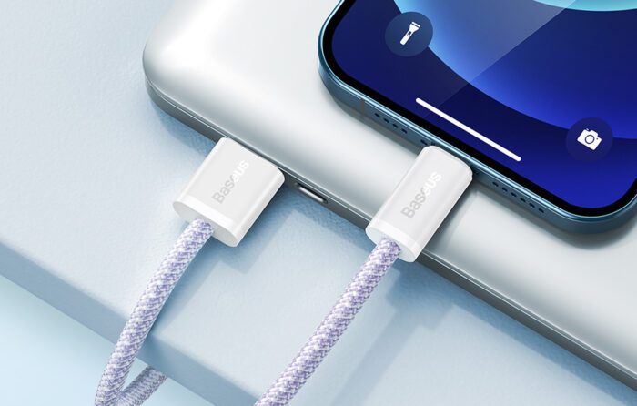USB cable for Lightning Baseus Dynamic 2 Series, 2.4A, 2m (purple) - Image 11