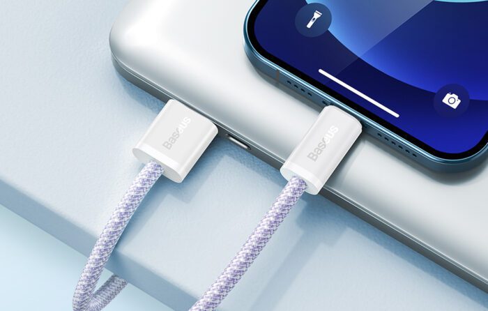 USB cable for Lightning Baseus Dynamic 2 Series, 2.4A, 1m (purple) - Image 11