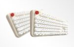 Wireless keyboard + mouse set MOFII Sweet 2.4G (White-Beige - Image 4
