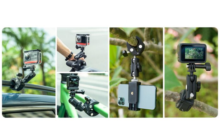 TELESIN Universal Handlebar Tube Clamp Mount for action cameras - Image 10
